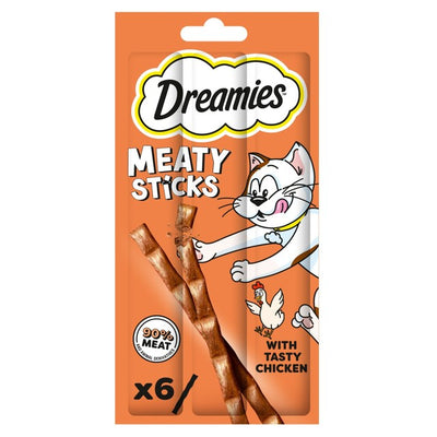 M&S Dreamies Meaty Sticks with Chicken Cat Treats- Buy online at McGrocer