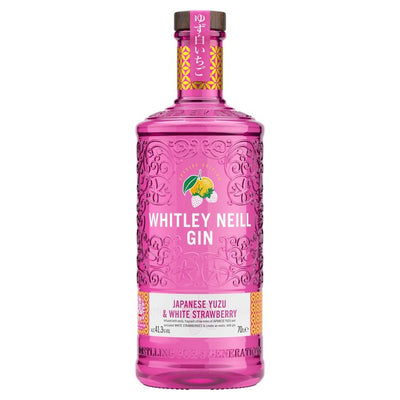 M&S Whitley Neill White Strawberry & Yuzu Flavoured Gin 70cl- Buy online at McGrocer