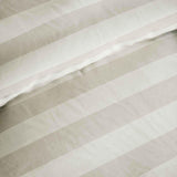 M&S linen striped bedding set double, UK version