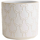 M&S M&S Bow Ceramic Planter White- Buy online at McGrocer