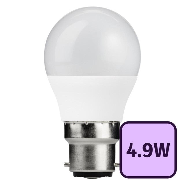 TCP LED warm white mini globe bulb 4.9W, imported from the UK