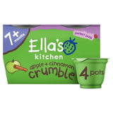 M&S Ella's Kitchen Organic Apple Cinnamon Crumble Pudding Baby Dessert Pot 7m+ 4x80g- Buy online at McGrocer
