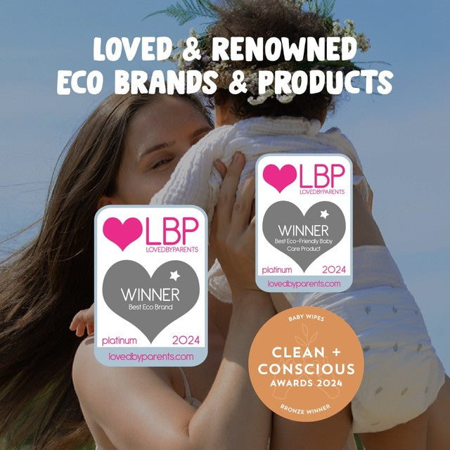 Naty flushable toilet wipes unscented, imported from the UK