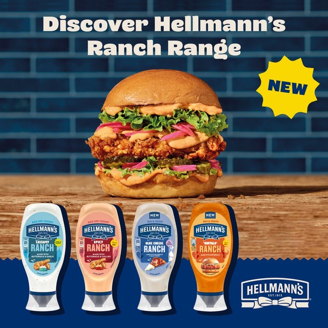 Hellmann's creamy ranch sauce 430ml, UK version