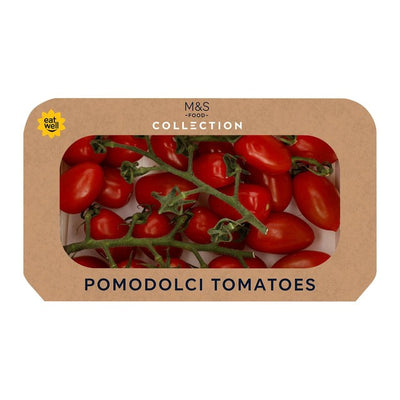 M&S Pomodolci-Tomaten süß saftig frisch von der Rispe 220 g
