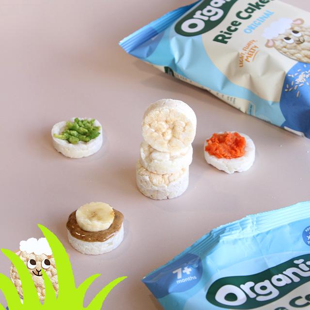 Organix baby rice cakes original 40g, imported from the UK