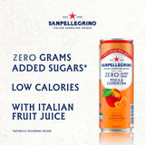 San Pellegrino Zero Peach Clementine sparkling drink 6x330ml (British brand)