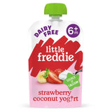 M&S Little Freddie Organic Dairy Free Strawberry Yoghurt Baby Food Pouch 6+ Months 90g- Buy online at McGrocer