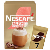 M&S Nescafe Cappuccino Unsweetened Instant Coffee 7 Sachets- Buy online at McGrocer