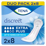 TENA Lady Discreet Extra Plus Incontinence Pads 2x8 pack (British brand)