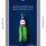 Kronenbourg 1664 Bière lager beer 12x275ml bottles, UK version