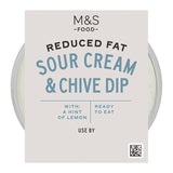 M&S Reduced Fat Sour Cream Dip 230g, imported from the UK