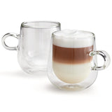 M&S Judge Duo Double Walled Latte Glass Set 325ml- Buy online at McGrocer