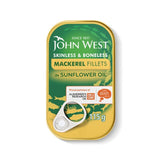 John West Mackerel Fillets in Sunflower Oil 115g, UK version