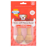 Good Boy Chewables medium bones peanut butter dog treat, UK version