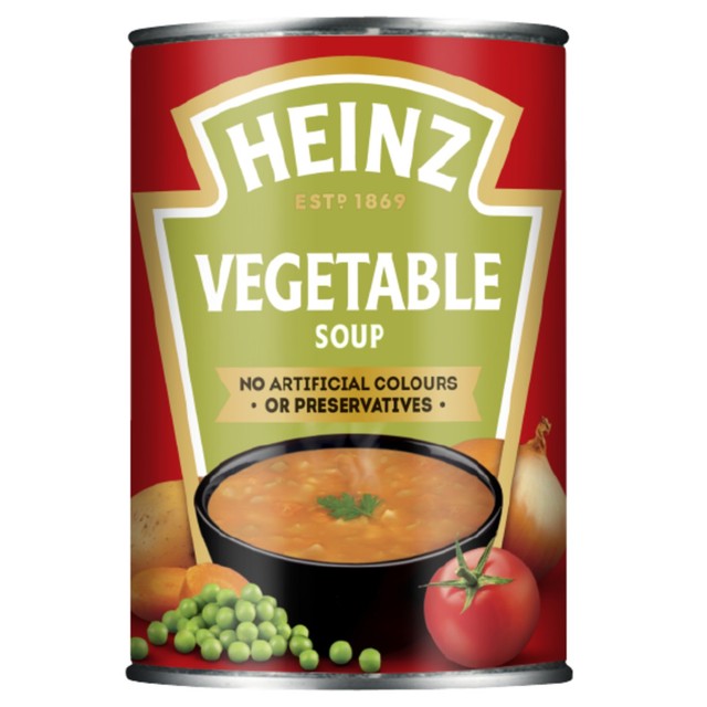 Heinz canned vegetable soup 400g - British product