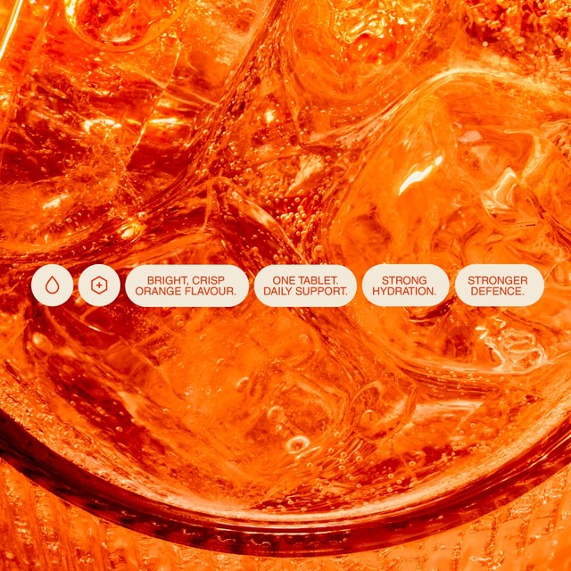 Phizz orange hydration immune support tablets 20 tablets, imported from the UK