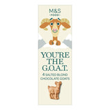 M&S M&S You're The G.O.A.T Salted Blond Chocolate Shapes 50g- Buy online at McGrocer