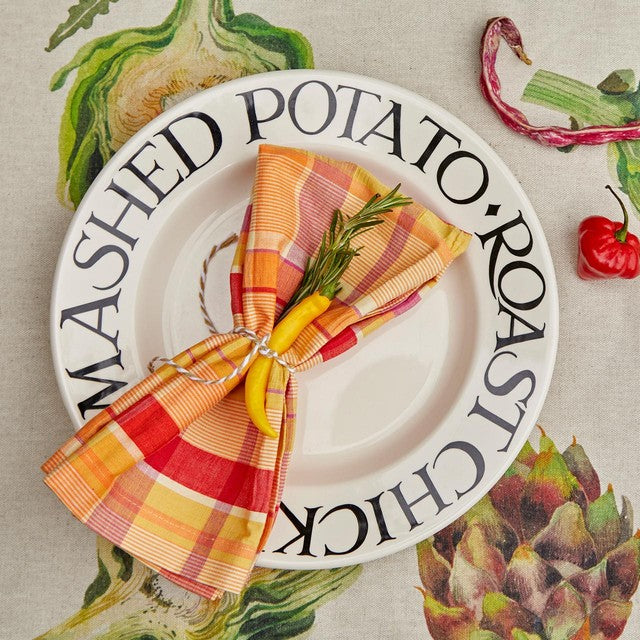 Emma Bridgewater Black Toast Roast Chicken 10 1/2 inch earthenware plate - British product