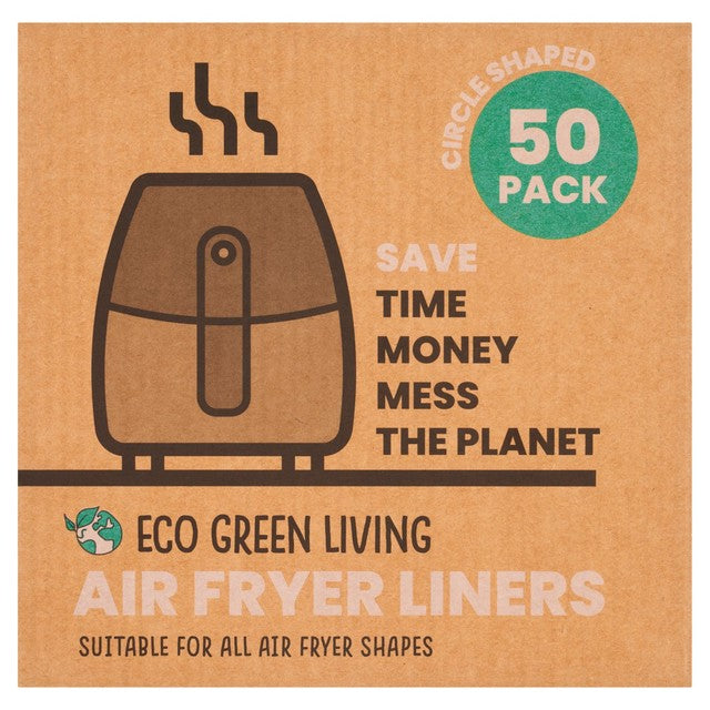 Eco Green Living compostable air fryer liners 50 per pack - British product