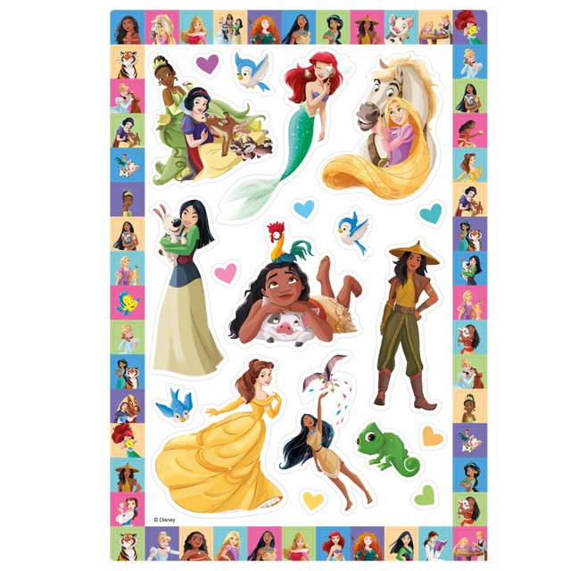 Igloo Books Disney Princess colouring book with stickers (British brand)