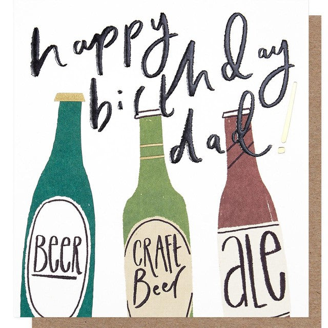 Caroline Gardner Happy Birthday Dad greeting card 146x140mm - British product