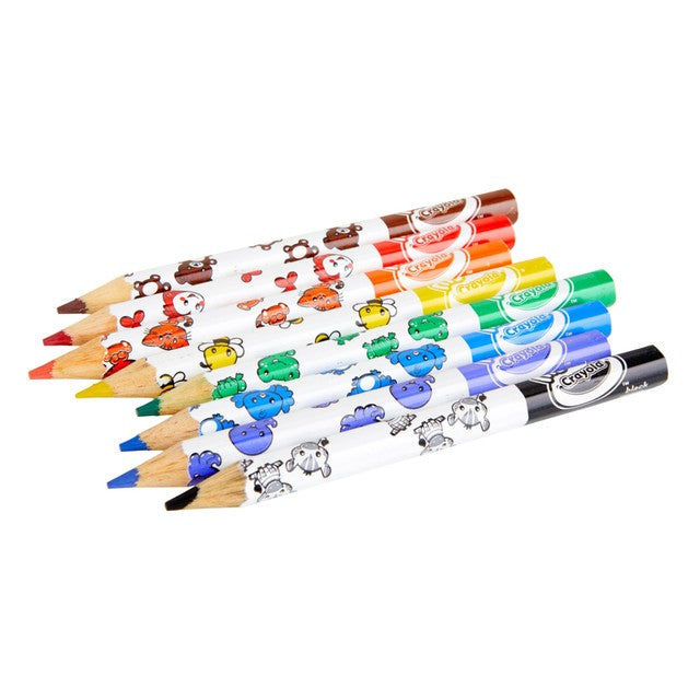 Crayola jumbo decorated colouring pencils 8-pack - British product