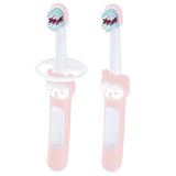 MAM baby toothbrush double pack with safety shield, imported from the UK