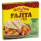 Old El Paso smoky BBQ fajita kit 500g, imported from the UK