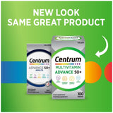 Centrum Advance 50+ multivitamin tablets 100 pack (British brand)