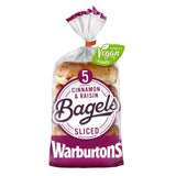 Warburtons Cinnamon & Raisin Bagels 5 Pack (British brand)