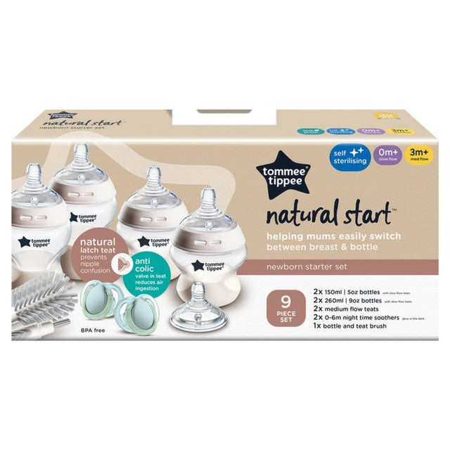 Tommee Tippee Natural Start baby bottle starter kit (British brand)