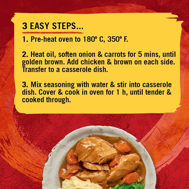 Schwartz chicken casserole recipe mix 36g (British brand)