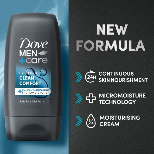 Dove Men+Care Clean Comfort Body Wash 55ml - British product