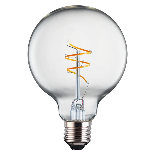 TCP clear glass filament warm white light bulb 4.2W E27 (British brand)