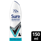M&S Sure Women 72hr Nonstop Protection Invisible Aqua Antiperspirant Deodorant 150ml- Buy online at McGrocer