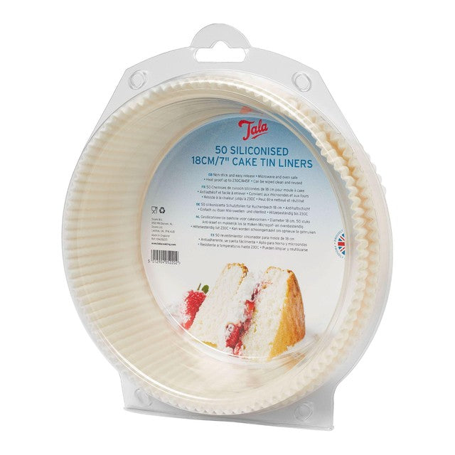 Tala cake tin liners 18cm 50 pack (British brand)