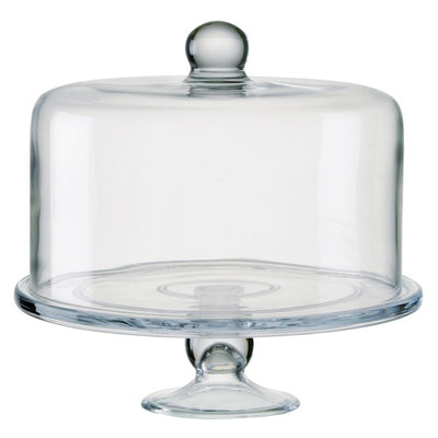 M&S Artland Cake Stand with Straight Sided Dome Glass Cake Stand D28 × H27cm- Buy online at McGrocer