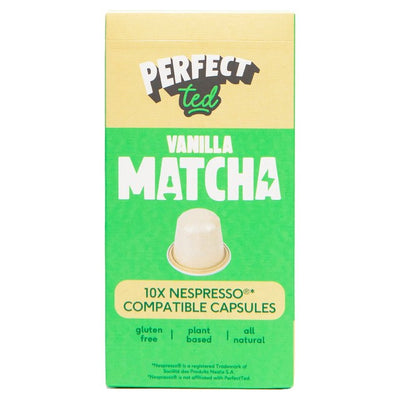 M&S Perfect Ted Vanilla Bean Matcha Pods Green Tea Powder Capsules 10 Pack- Buy online at McGrocer