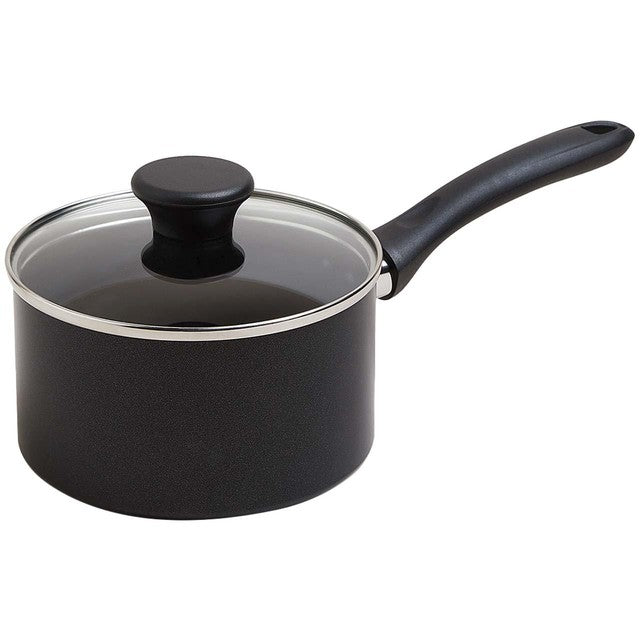 M&S black aluminium non-stick saucepan 16cm (British brand)