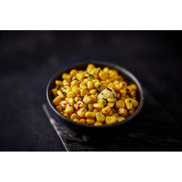 M&S sweetcorn in water 326g, imported from the UK