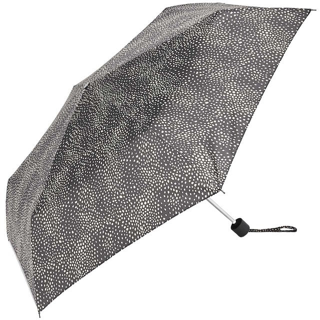 M&S polka dot compact umbrella black mix, imported from the UK