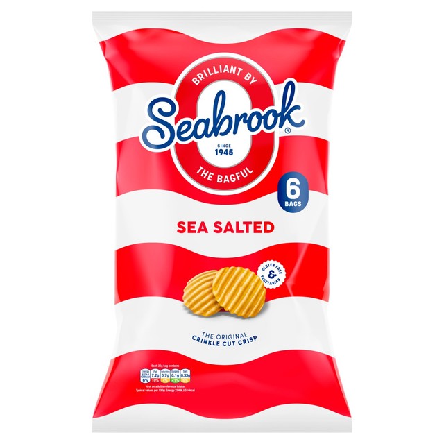 Seabrook Crinkle Cut Sea Salt Crisps 25g (British brand)