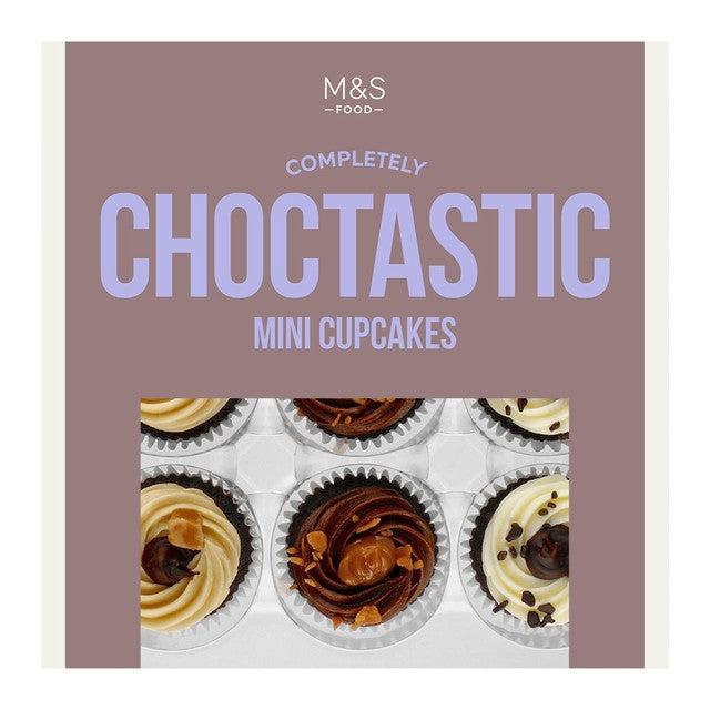 M&S Mini Cupcakes Assorted Flavours 217g, imported from the UK