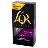 L'OR Espresso Supremo Intensity 10 coffee capsules 10 pack, UK version