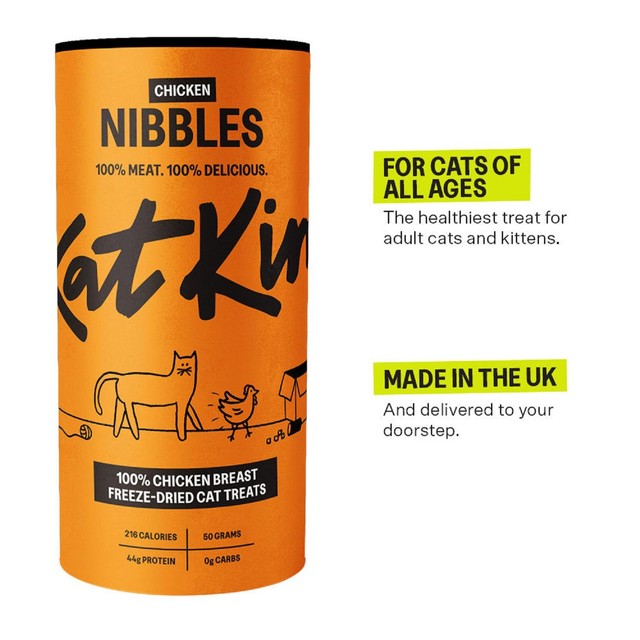 Katkin Chicken Nibbles cat treats 50g, UK version