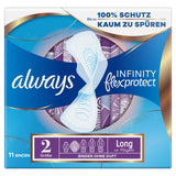 Always Infinity Long sanitary towels size 2 with wings - British product