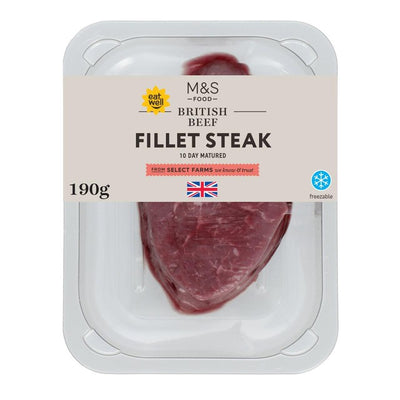 M&S 10 Tage gereiftes Rinderfiletsteak 190g