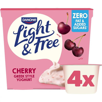 M&S Light & Free Kirsch Griechischer Fettfreier Joghurt Multipackung 4 x 115g – Jetzt bei McGrocer online kaufen