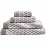 M&S M&S Pure Cotton Repeat Links Bath Towel Grey- Buy online at McGrocer